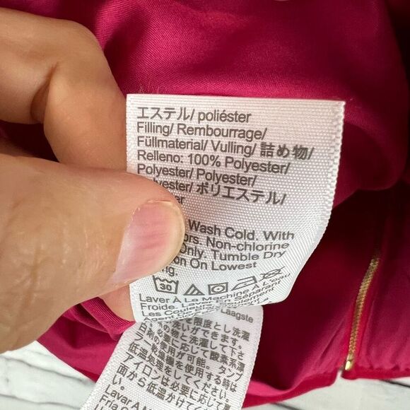 J.Crew Women's Quilted Puffer Vest Medium Pink Casual Sleeveless - Picture 7 of 8